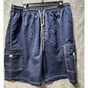 Utobia Board Shorts Mens XXL Blue Swim Trunks Beach Casual Surfer Drawstring